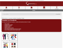 Tablet Screenshot of cravatte.de